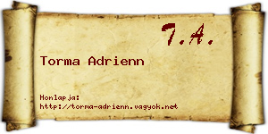 Torma Adrienn névjegykártya